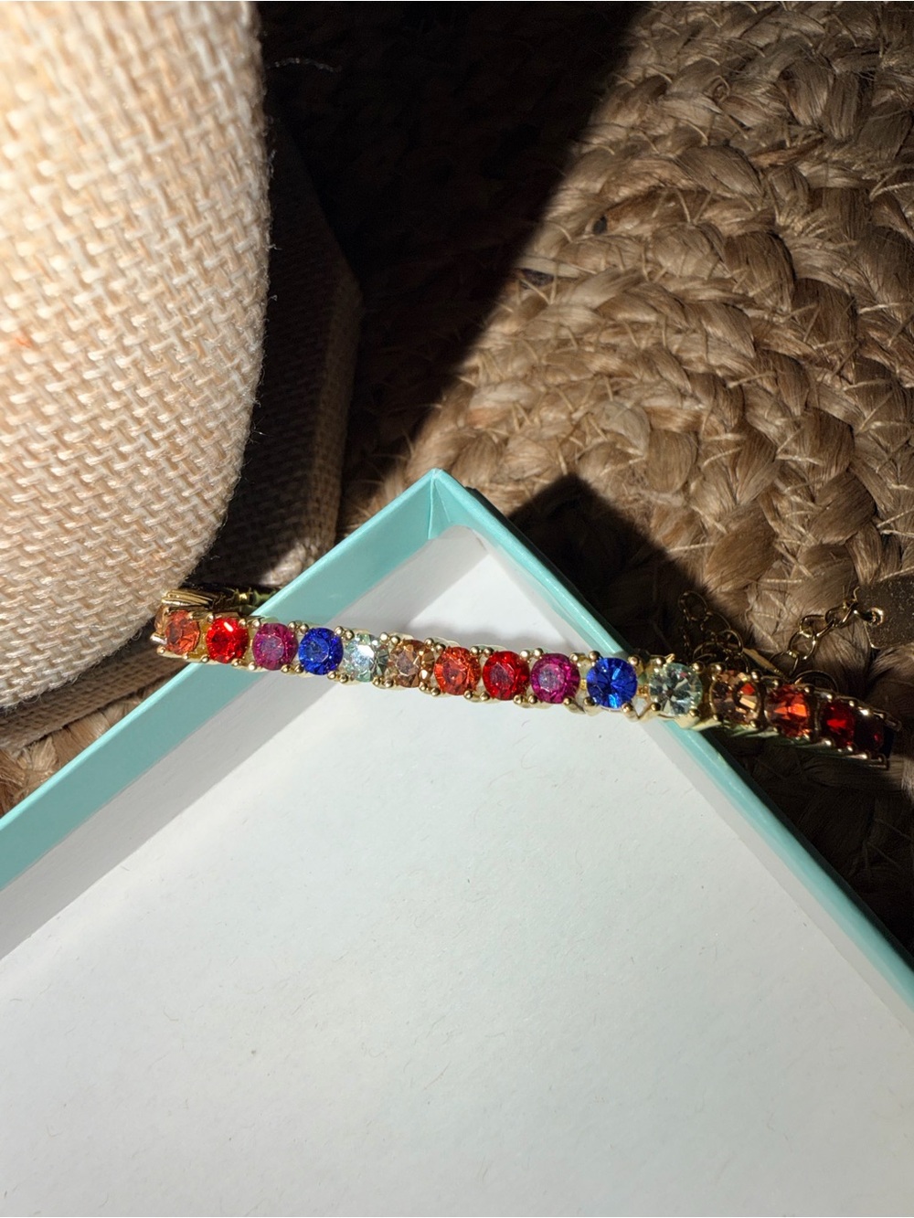 Park Lane Micro Impression  Multicolor Crystal Tennis Bracelet